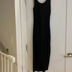 Soft cotton black tank
Dress with stain on right side and cross over bottom
